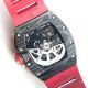 Swiss Richard Mille RM-011 Forged Carbon Limited Edition Watch Red Rubber Strap (4)_th.jpg